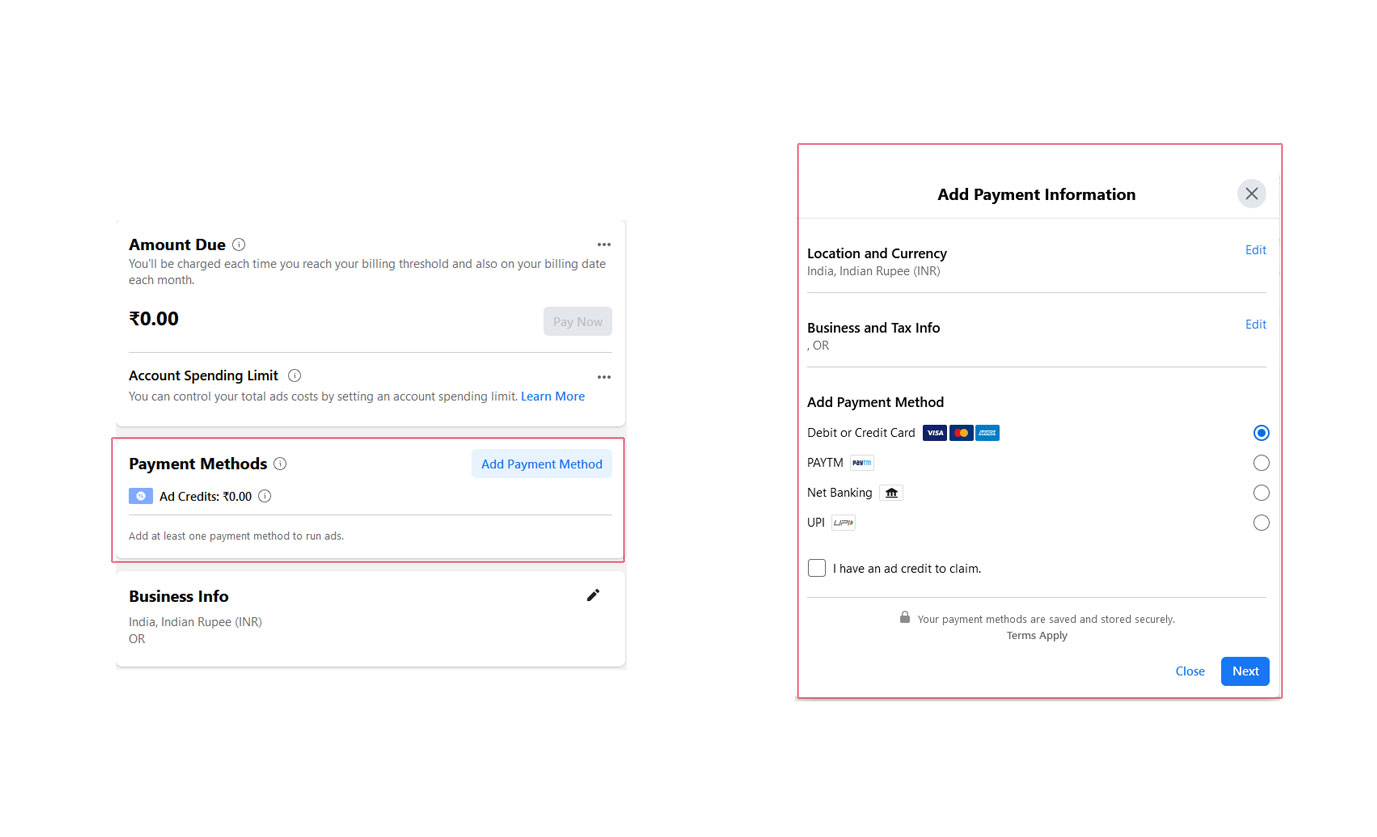 payment method